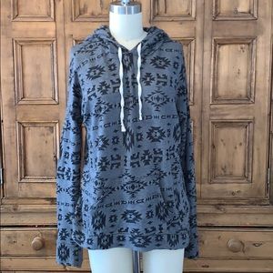 Lightweight Aztec hoodie